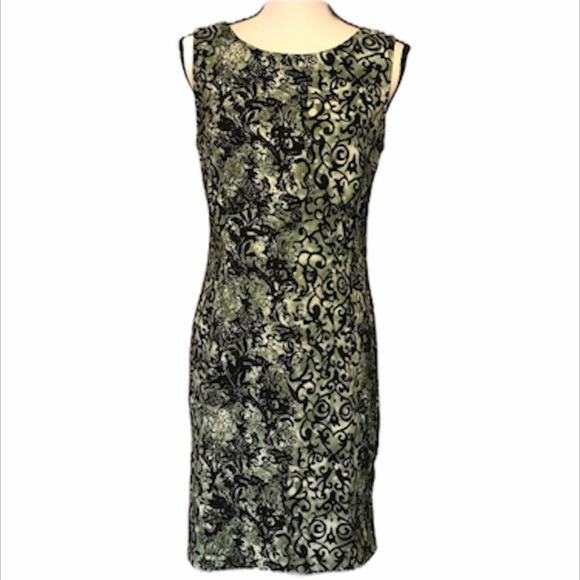 Connected Green and Black Dress Size 8 - Picture 1 of 8